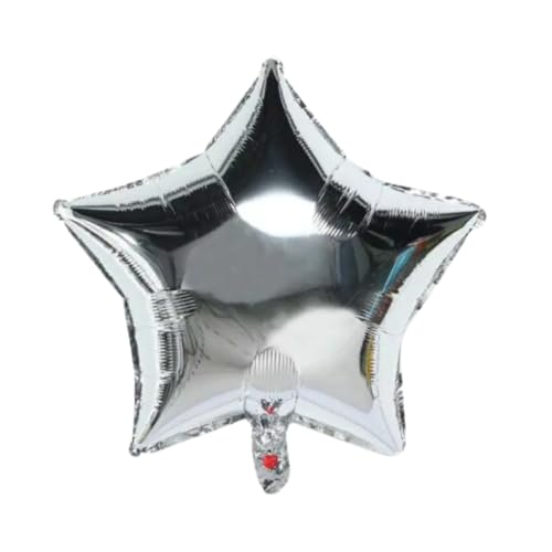 Image of Party Decorz Football Foil Balloon Set of 5pcs | Football Decoration for Birthday Parties (3 Football Printed Balloons + 2 Silver Star Balloons) Football Theme Birthday Decoration