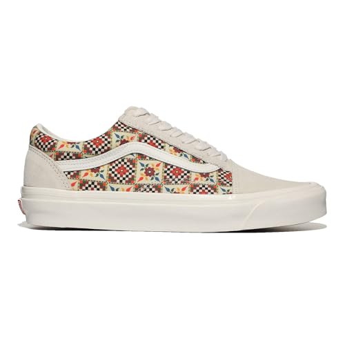 Vans Vans Unisex's Old Skool 36 Dx, Anaheim Factory Tile Checkerboard Antique White, 4/6.5 UK