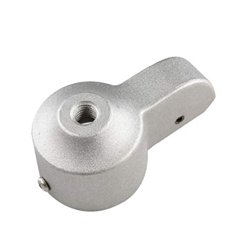 Preisvergleich Produktbild Yardwe Fahnenmaststapler mit Nylonrolle Schwerlaststangenfall Fahnenmastzubehör (Silber 2 Zoll)