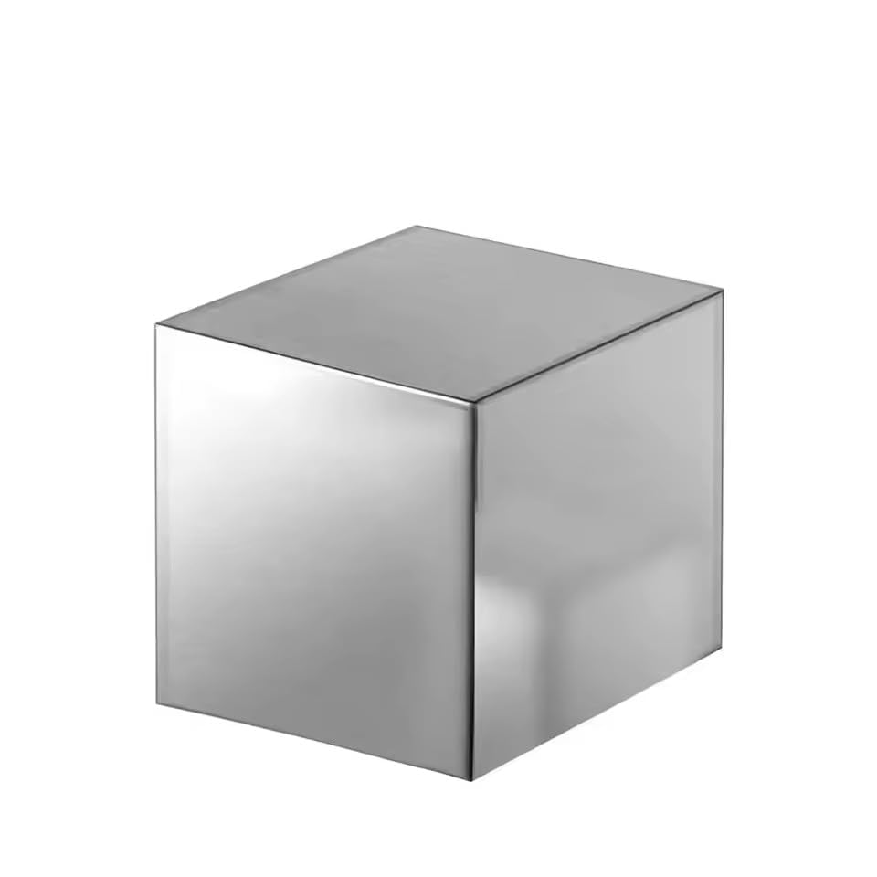 304 Stainless Steel Cube Solid Polished Glossy Cube Handmade DIY Material Tool Parts (25x25x25mm)