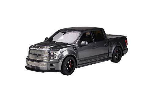 2017 Ford Shelby F 150 Super Snake Pickup Truck With Bed Cover Magnetic Metallic Gray With Black Stripes 1 18 Model Car By Gt Spirit For Acme Us022 Wantitall