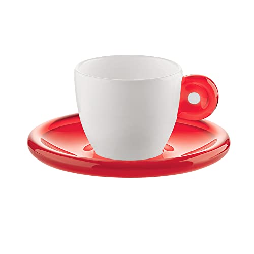 guzzini(グッチーニ) エスプレッソカップ&ソーサー6客セット GOCCE