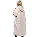 UNIQUEBELLA Raincoat Waterproof Rain Coat Poncho with Hood Reusable Unisex Men Women Lightweight Clear Rain Wear Khaki M