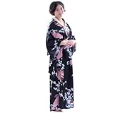 FRCOLOR Yukata Japonesa Kimono de Dormir para Mujer Bata de Baño de Moda para Escenario de Fiesta o Fotos