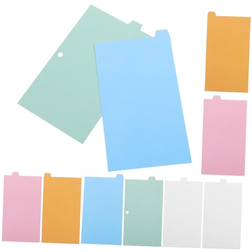 NUOBESTY Office-seitenmarkierungen Ordnerteiler 5 Farbige Registerreiter Für Einfache Notizbuchorganisation