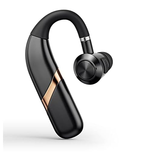WESADN Bluetooth Headset Wireless Earbuds Cell Phones Earpiece Bluetooth Headphones in Ear with Microphone 48H Talk Time IPX7 Waterproof Earphones for Trucker Driving Business Running Office