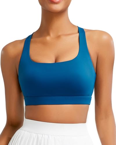 Image of RUNNING GIRL Sports Bra for Women, Molded Cup High Impact Sports Bras for Women with Sewn in Pads