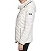 DKNY Women's Bib-Front Light-Weight Hooded Puffer Jacket, Off White Pearl, X-Large