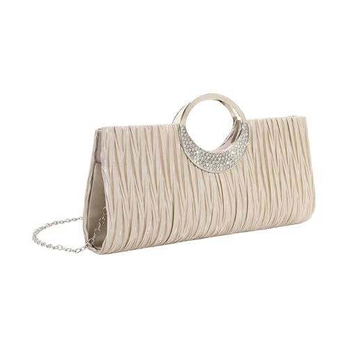 Pochette de mariée en satin libérez vos mains grâce à la bandoulière amovible