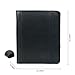 Leather Portfolio for Men, Portfolio Organizer with Zipper for Men Women, Leather Padfolio Business Resume Legal Pad Portfolio Notebook Binder for A4/Pad, Leather Folio Leather Folder (Black)