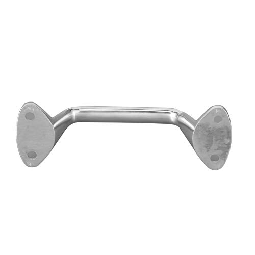 Image of KIMISS Door Grab Handle, 6in Grab Bars Shower Handle Handrail Pull Replacement 316 Stainless Steel Marine Hardware for Boat, Yacht, Bedrooms, Bathrooms, RVs
