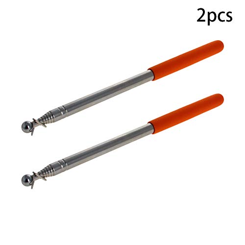 Image of Othmro 2pcs Telescopic Teachers Pointer,Teachers Pointer Stick, Extendable Hand Pointer Retractable Classroom Whiteboard Pointer Extendable for Teachers, Guides, Coach Extend to 55.1 inch