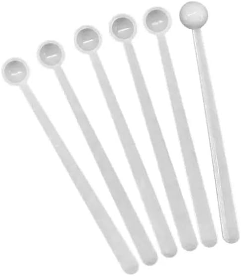 0.15ml Micro Plastic Measuring Scoop - 100pcs Lab Measuring Spoon for Powder and Liquid