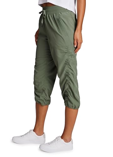 Image of RBX Active Capri Pants for Women Joggers Stretch Lightweight Women's Casual Pant Capri with Drawstring