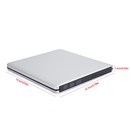 Extern dvd-station, krasbestendig extern cd-/dvd-station Multifunctioneel voor laptop voor(Zilver) - Image 4