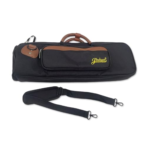 WUQIMUSC Trumpet Gig Bag, Durable and Lightweight Instrument Case, Oxford Cloth with Comfortable Shoulder Strap and Leather Gripped Handle, Easy to Carry,0.71kg
