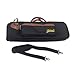 WUQIMUSC Trumpet Gig Bag, Durable and Lightweight Instrument Case, Oxford Cloth with Comfortable Shoulder Strap and Leather Gripped Handle, Easy to Carry,0.71kg