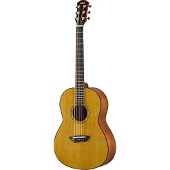 Yamaha CSF1M VN Parlor Size Acoustic Guitar with Hard Gig Bag, Vintage Natural - Les Beatles, Paul McCartney, John Lennon, RIngo Starr, George Harrison