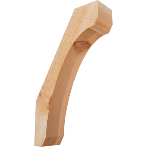 Ekena Millwork BRC04X12X20LEC00RWR 4"W x 12"D x 20"H Legacy Rough Sawn Knee Brace, Western Red Cedar