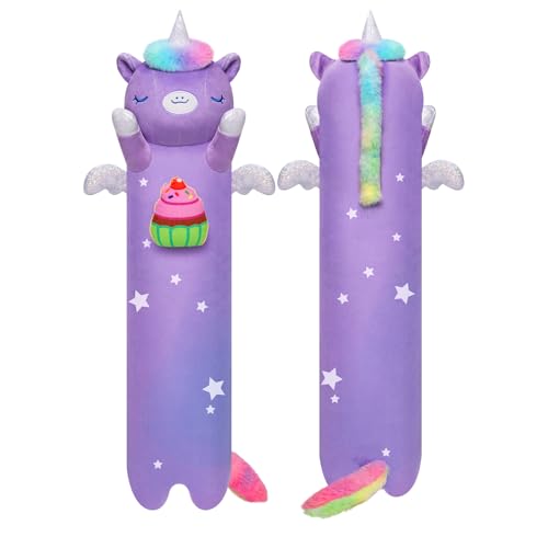 Mewaii 50CM Kuscheltier Einhorn Kawaii Langes Plüschtier Plüsch Kissen Einhorn Stofftiere Plüschtier Ausgestopftes Tier Spielzeug Kuschelkissen...