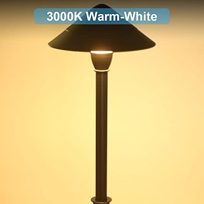 Low Voltage Landscape Lights - Aluminum Outdoor Waterproof 12V 3W 3000K Warm-White Light (4-Pack)