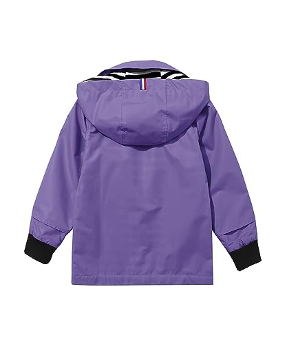 Boys Girls Lightweight Rain Jacket Hooded Cotton Lined Raincoat Waterproof Windbreaker Outwear2
