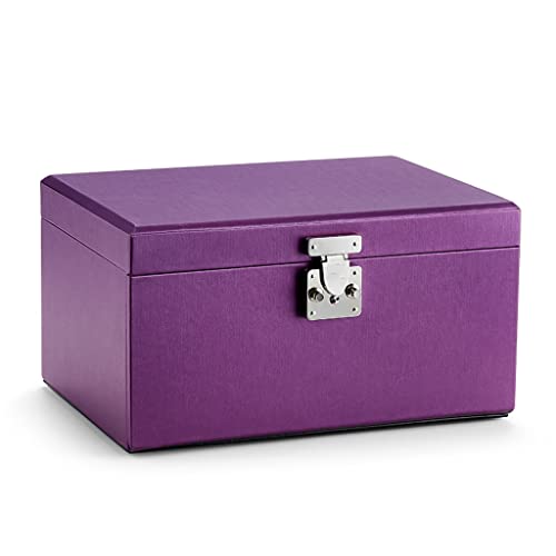 Caja de almacenamiento Joyero Organizador de joyas Joyero grande Caja organizadora de joyas con espejo Almacenamiento de joyas con cajones Joyero Cajas Regalo para mujeres Niñas Jo