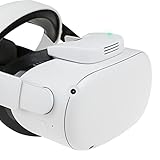 (1 Set) Orzero Active Air Circulation Facial Interface Compatible for Quest 2, Cooling Fan Relieve Lens Fogging and Hot Air Replace Silicone Face Pad VR Accessories