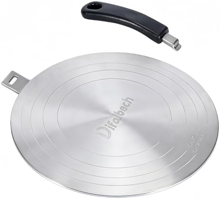 9.45 Detachable Induction Plate Adapter, Stainless Steel Heat Dif...