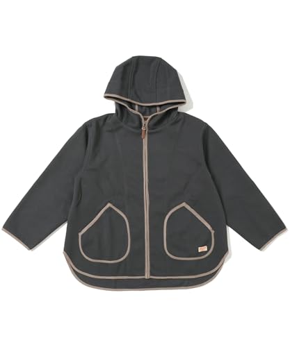 [クリフメイヤー] メルトン ライク パイピング フード ジャケット レディース MEDIUM チャコール