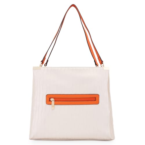 Image of Caprese Shyla Hobo Bag, Large | Self Designed Shoulder Bag for Women with Easy Front Access Pocket | Secure Top Zip | Perfect for Casual & Daily Use