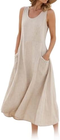 Sleeveless Flowy Maxi Dress for Women Summer Casual Beach Vacatio...