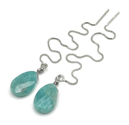 Boucles d'oreilles Amazonite en argent parfaites pour le quotidien