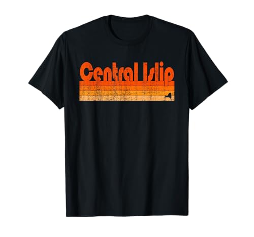 Central Islip, style rétro des années 80 de New York T-Shirt