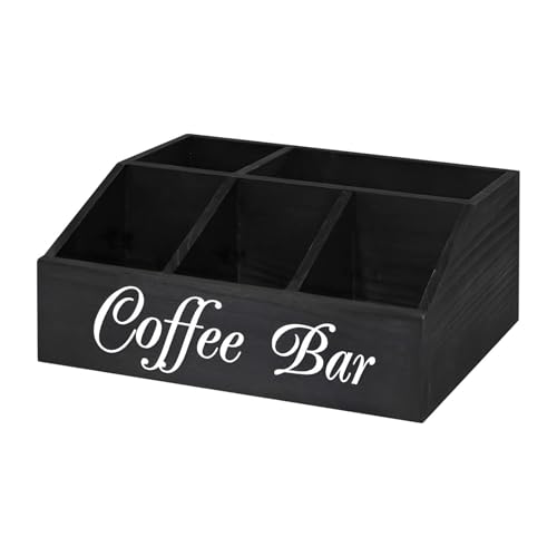 Organizador de accesorios para barra de café, soporte para cesta de café, organizador de almacenamiento de condimentos de café y té para cafetería, tienda de postres