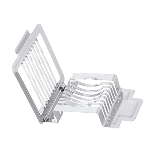 Garneck 1pc Stainless Steel Slicer Tool for Eggs Multi-function Food Cutter for Mushrooms Strawberries and Cheese Kitchen Gadget for Home and Restaurant Use