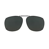Haven Fits Over Sunwear unisex adult Sq 3 57 Clip On Sunglasses, Grey, mm US