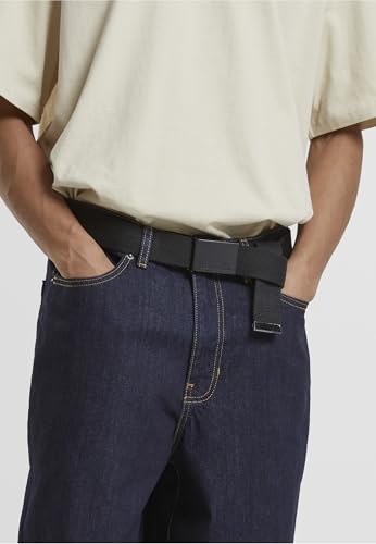Urban Classics Canvas Belt – Unisex Gürtel aus robustem Polyester mit Metallkoppelschnalle, individuell kürzbar & verstellbar, ideal für Jeans, Cargo & Streetwear Looks