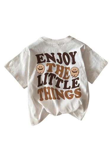 Floerns Girls Floral Print Drop Shoulder Tee Half Sleeve Casual T Shirt