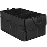 (TELA ROBUSTA Y DE CALIDAD): Organizador maletero coche con tela de alta calidad y resistencia (poliester oxford 600D) completamente impermeable y antideslizante.