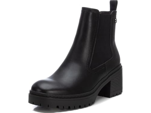 XTI - Botín Cierre de Cremallera para Mujer, Color: Negro, Talla: 38