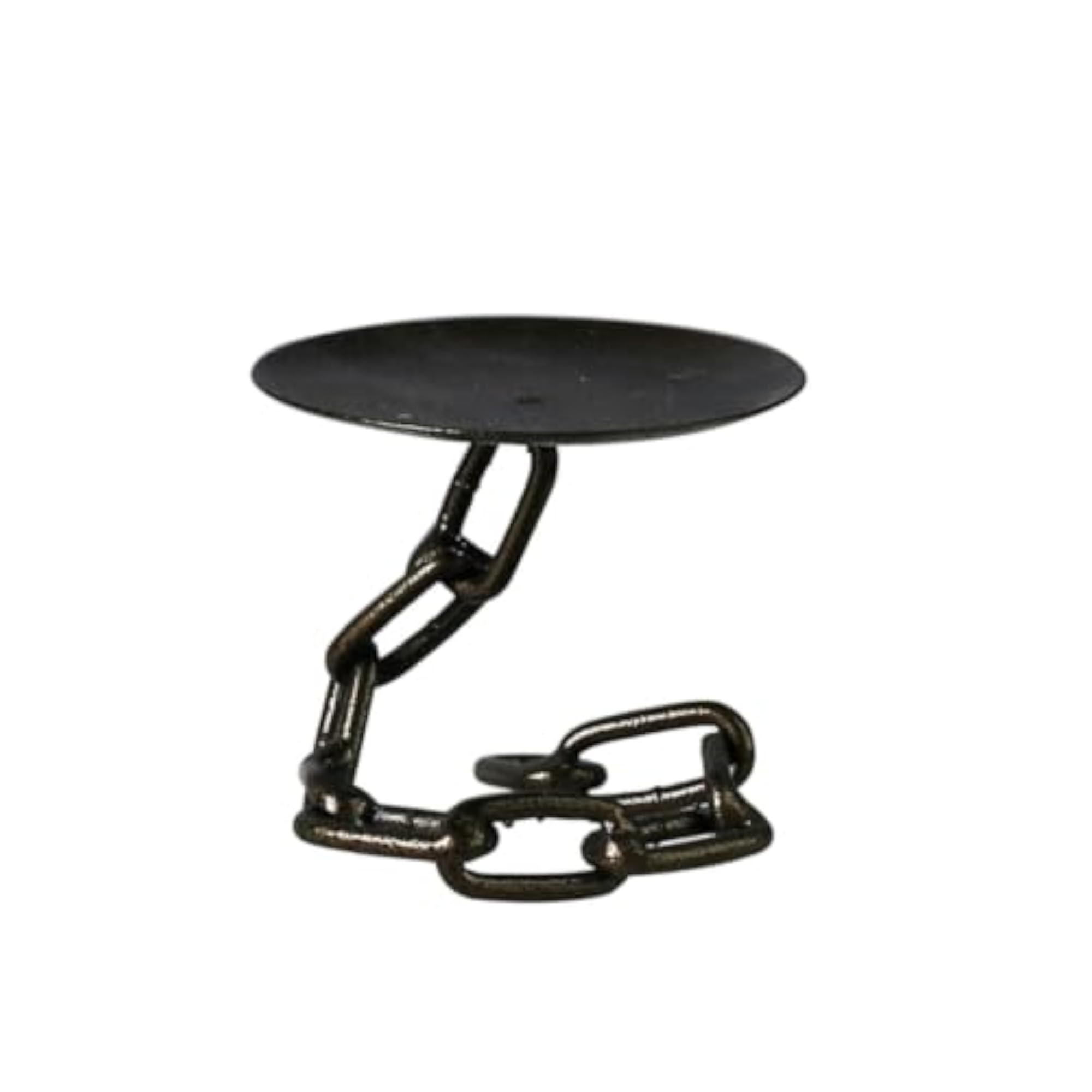 Metal Iron Candle Holder with Tray