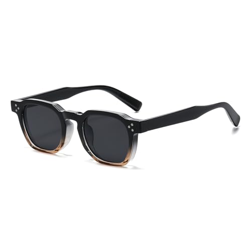 Image of Gleyemor Stylish Retro Sunglasses for Men Women Fashion Vintage Square Sunglasses UV400 Protection Shades