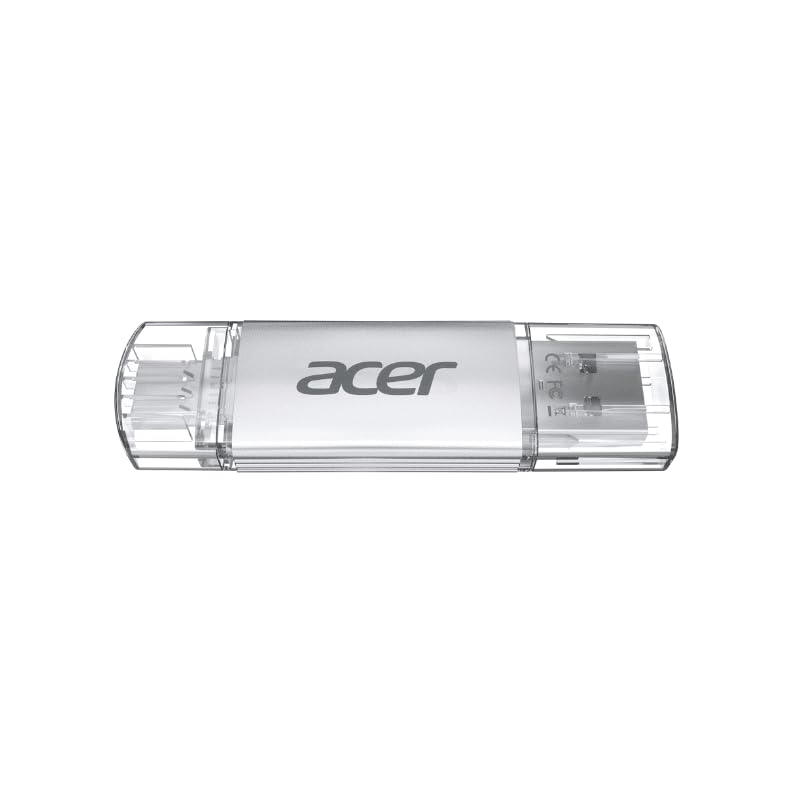 Image of Acer UT300 Dual Port USB Flash Drive USB 3.2 Gen1 | 32 GB | USB-C & USB-A | Up to 150MB /s | Aluminum Alloy