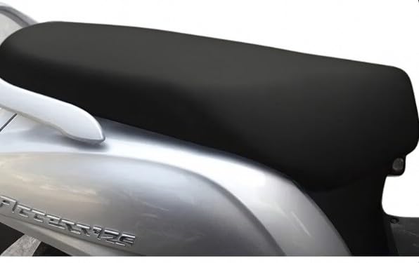 Image of Premium Water Resistant Seat Cover for Suzuki Access 125 Durable Black Stretchable Scooty Seat Protection Cover Design (Black - 4)