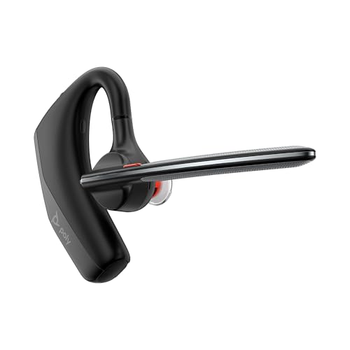 POLY Voyager Legend 30, Auricular Bluetooth con cancelación de Ruido, diseño ergonómico, Control por Voz, autonomía 10 Horas, Caja de Carga, Negro