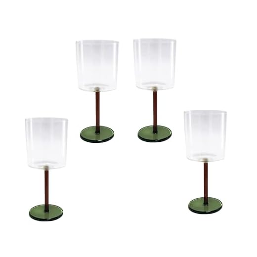 Elegant Set of Gradient Stem Wine Glasses