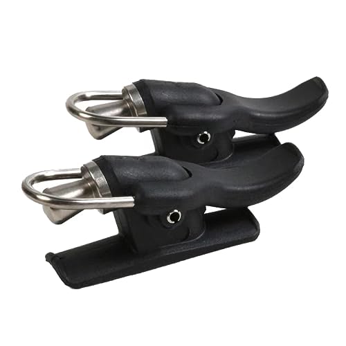 OYSTERBOY 2 Pack Durable Cast Cannon Surf Sea River Fishing Trigger, Breakaway Bait Cannon Launcher, Thumb Button, Bionic Finger, Fixed Spool Casting Aid for Smooth Farther Casting (Black)