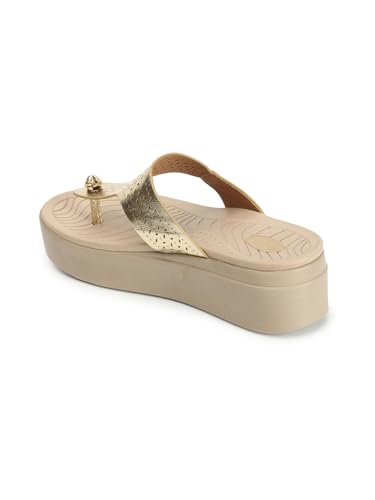 Image of ELLE Women's Perforated Platform heel Sandals