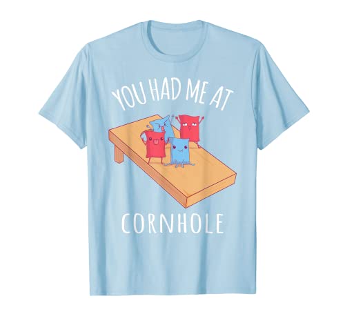 Me tuviste en Cornhole Funny Bag Toss Sports Camiseta